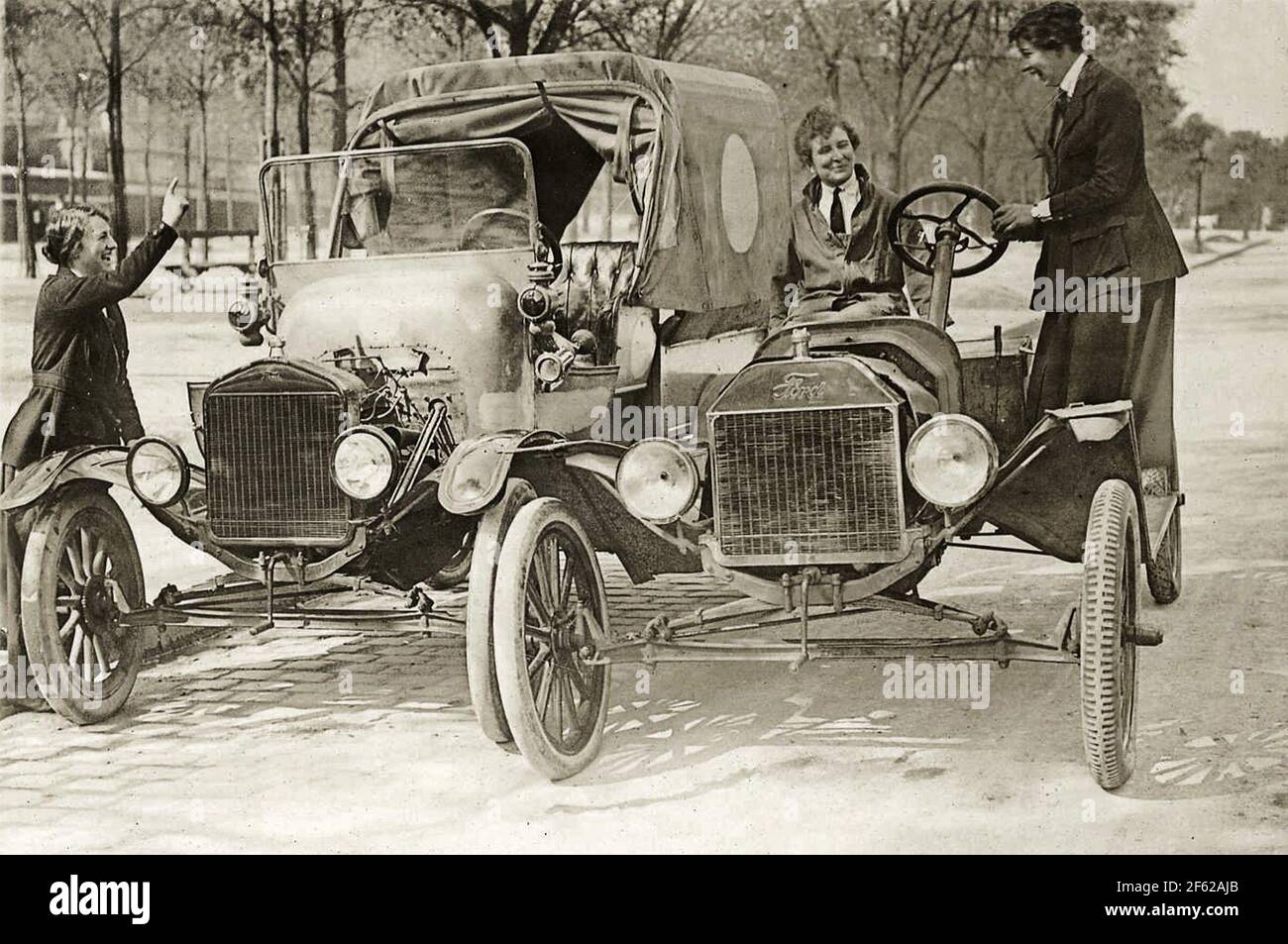 Ambulance Drivers, First World War Stock Photo