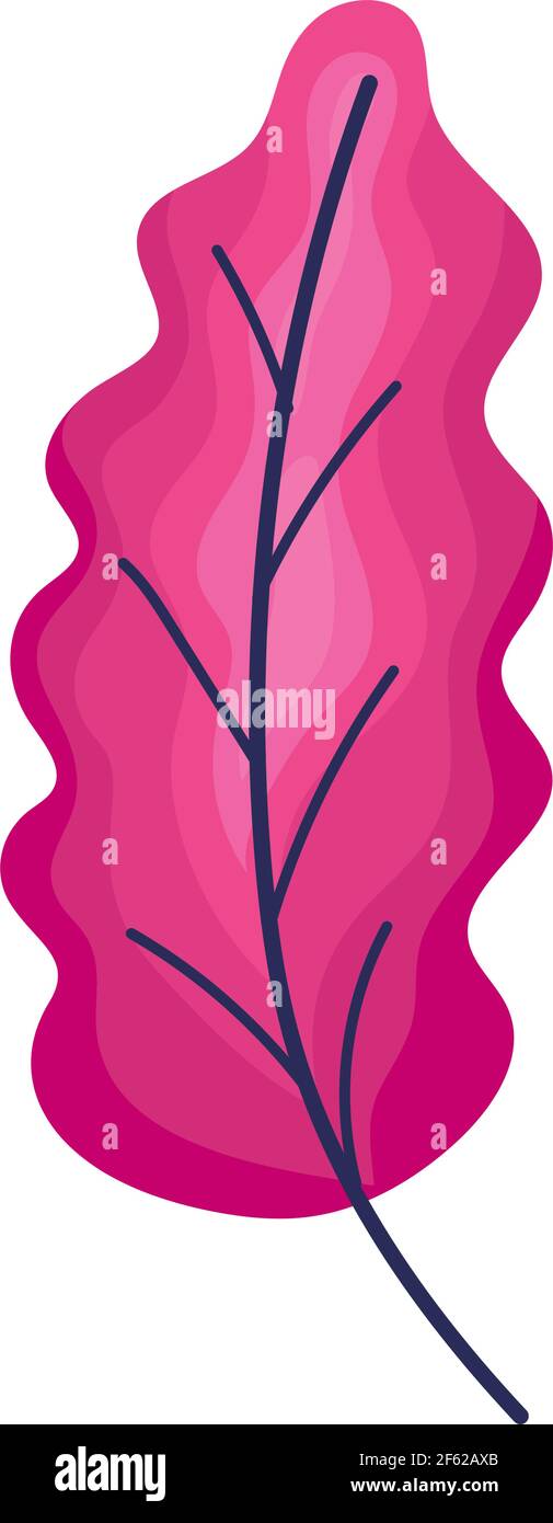 pink leaf illustration Stock Vector Image & Art - Alamy