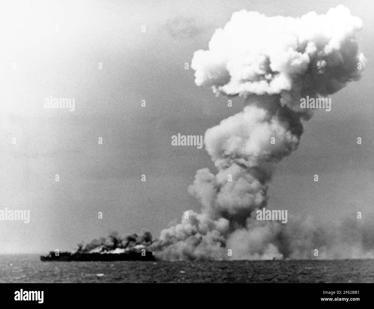 WWII, Battle of Leyte Gulf, 1944 Stock Photo