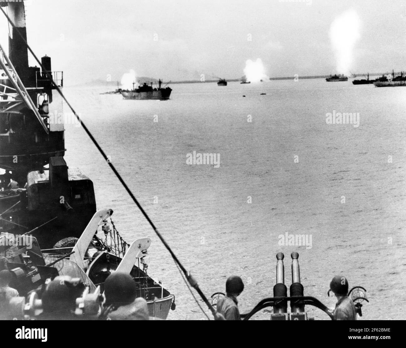 WWII, Crashed Kamikaze Planes, 1944 Stock Photo