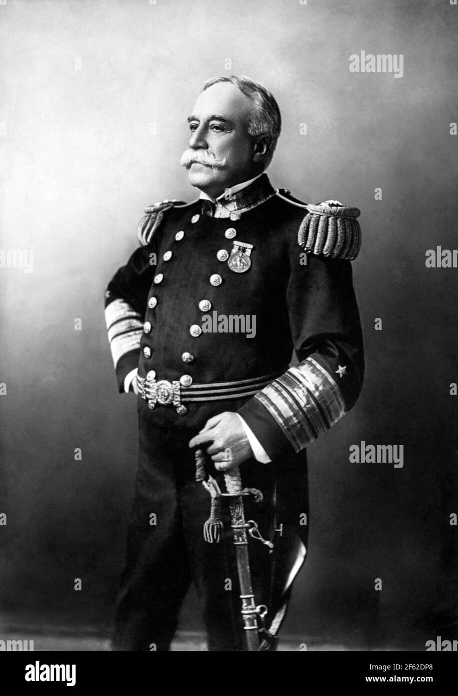 George Dewey, American Naval Hero Stock Photo