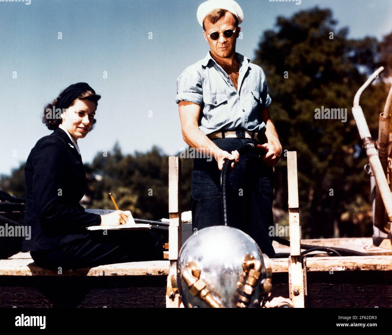 WWII, Training Films Division, 1940s Stock Photo
