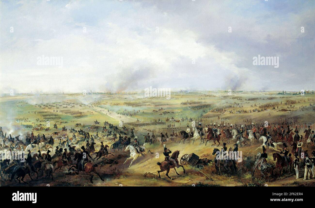 Battle of Leipzig, 1813 Stock Photo