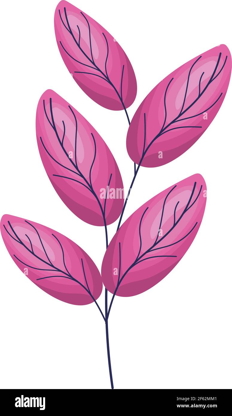 cute pink leaves Stock Vector Image & Art - Alamy