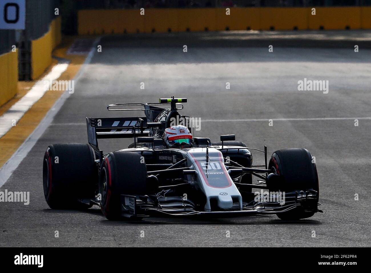 GIOVINAZZI Antonio (ita) reserve driver Haas VF-17 Ferrari Haas F1 team, action during the 2017 Formula One World Championship, Singapore Grand Prix from September 14 to 17 in Singapour - Photo DPPI Stock Photo