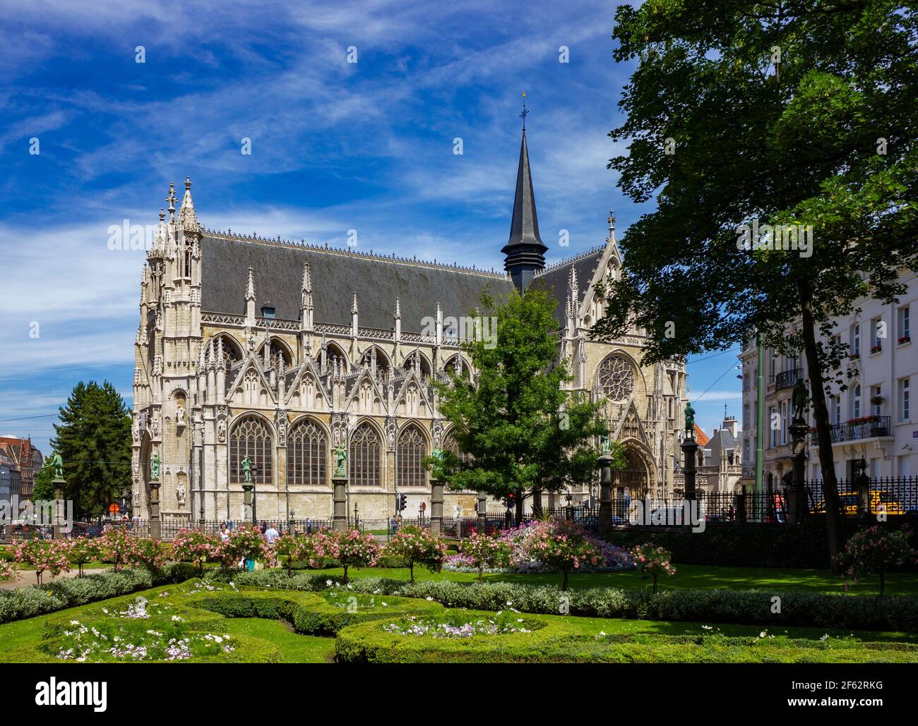 A picture of the Church of Our Lady of Victories at the Sablon as seen