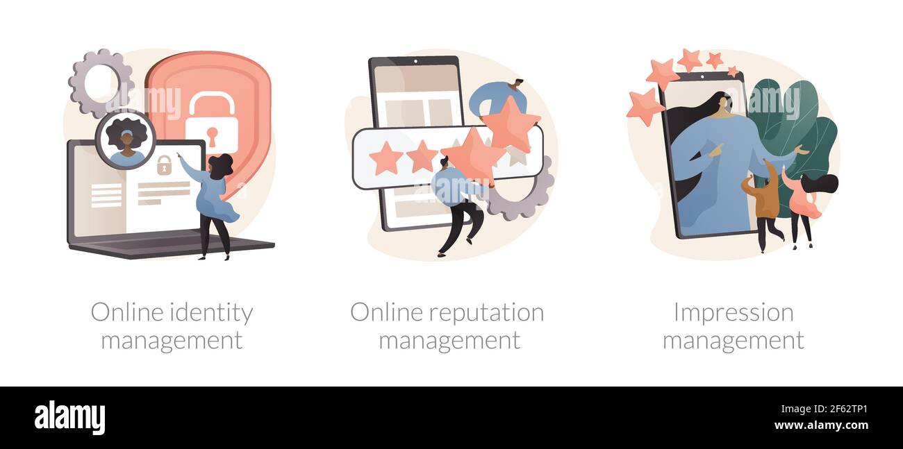 Digital representation abstract concept vector illustrations Stock