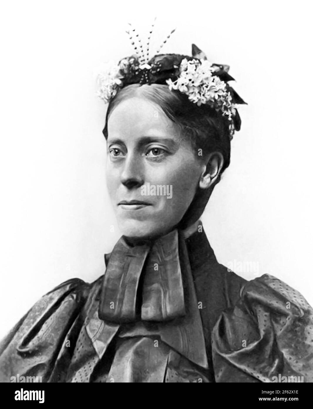 Mary Kingsley. Portrait  of the English ethnographer, scientific writer, and explorer, Mary Henrietta Kingsley (1862-1900), c. 1900 Stock Photo