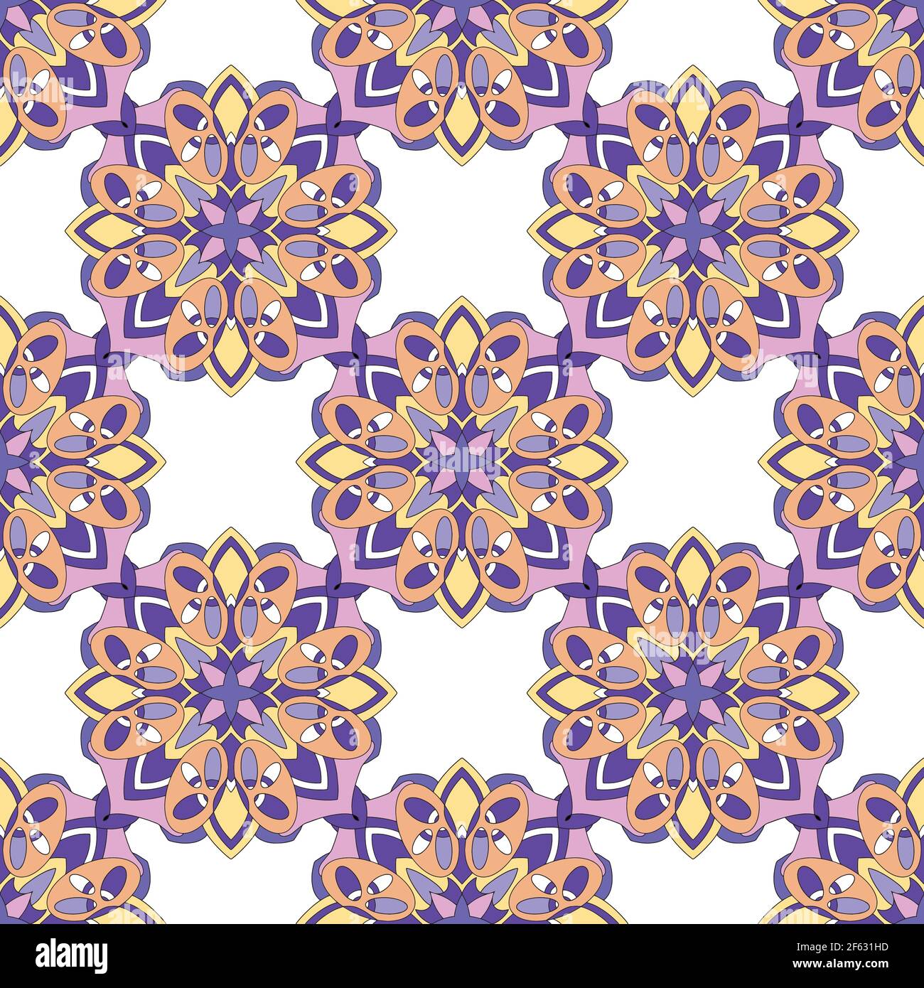 Abstract modern pattern, outline hand drawn style Stock Vector Image ...