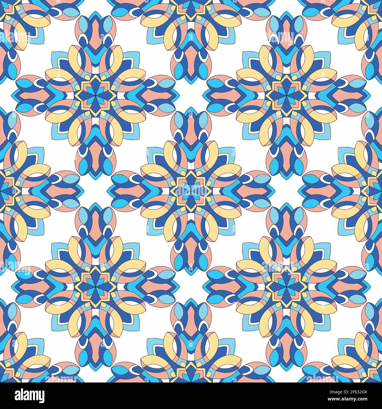 Abstract modern pattern, outline hand drawn style Stock Vector Image ...