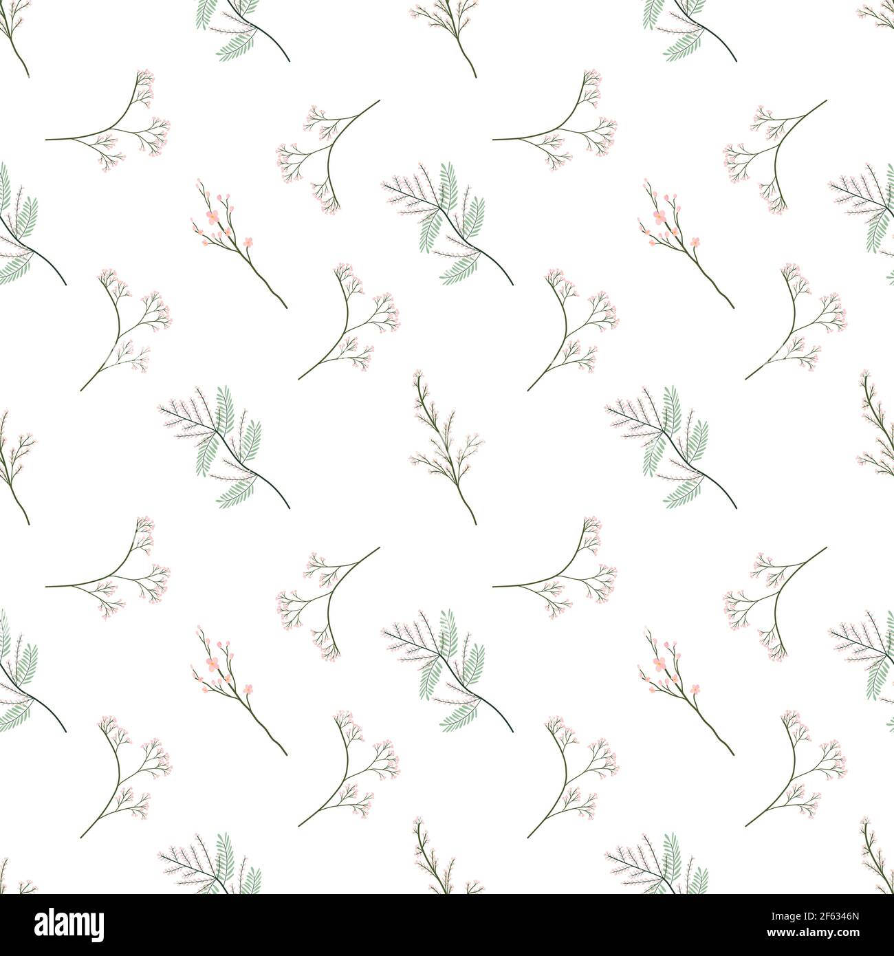 Spring flowers seamless pattern for fabric and textile Stock Vector