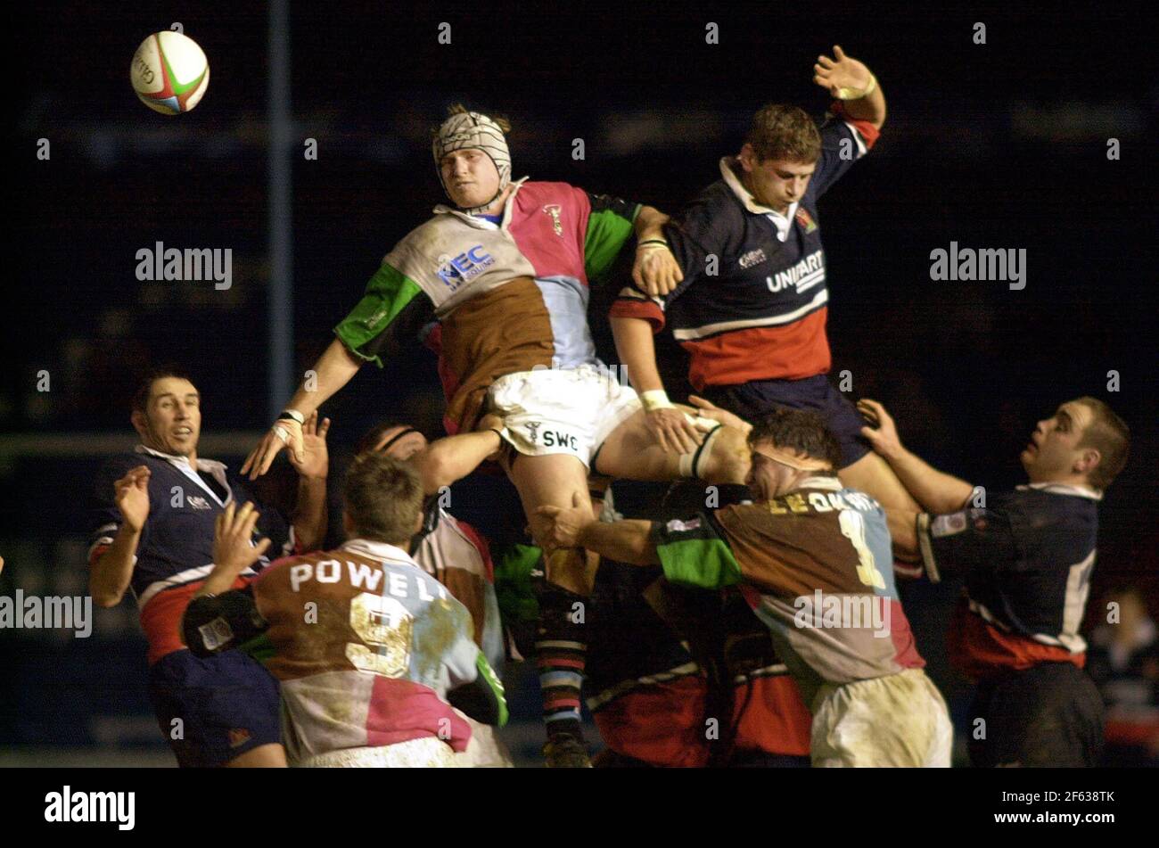 HARLEQUINS V GLOUCESTER AT THE STOOP . STEVE WHITE-COOPER AND ROB FIDLER PICTURE DAVID ASDHOWN. Stock Photo
