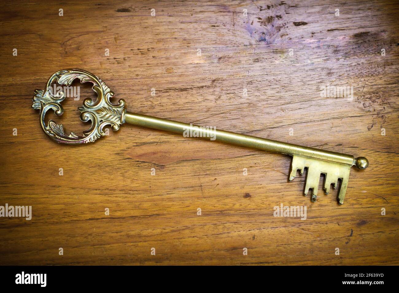 Old brass key Stock Photo by ©jianghongyan 52172335