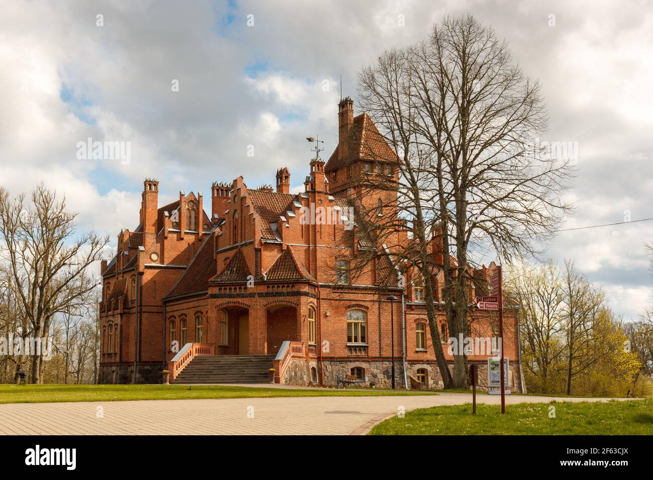 Jaunmokas Manor in Latvia  Stock Photo