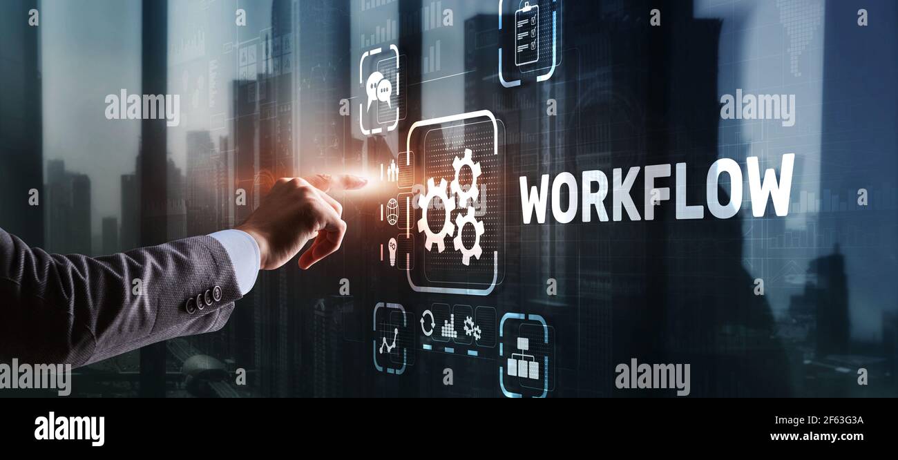 Workflow Repeatability Systematization Buisness Process. Business ...