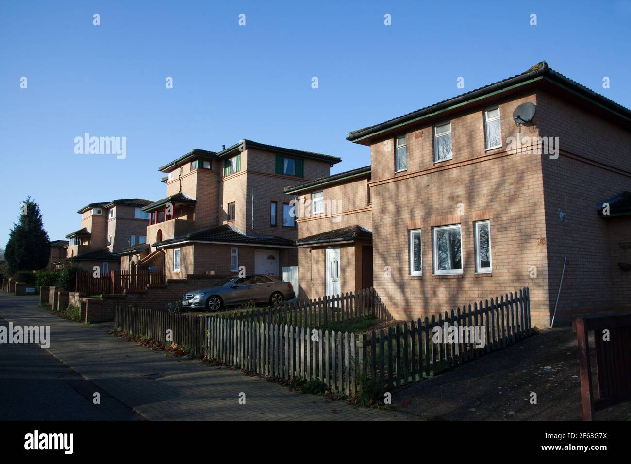 Houses in Milton Keynes, Buckinghamshire in the UK Stock Photo Alamy