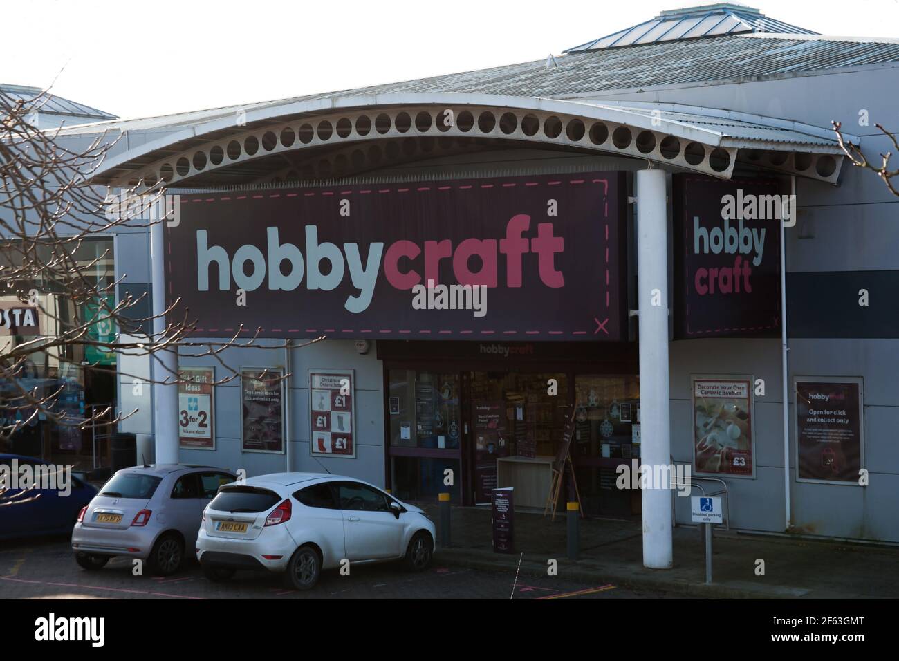 The Hobbycraft store in Milton Keynes Buckinghamshire in the UK
