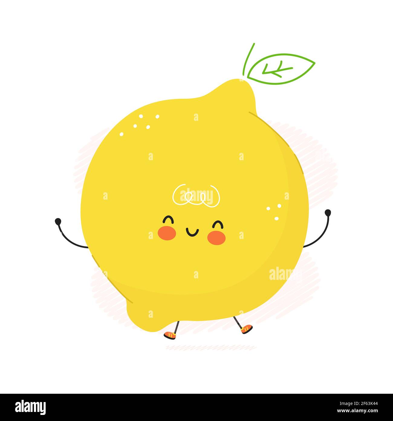cute lemon cartoon