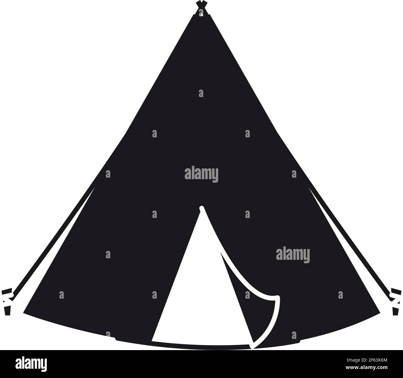 camping tent on white background Stock Vector Image & Art - Alamy