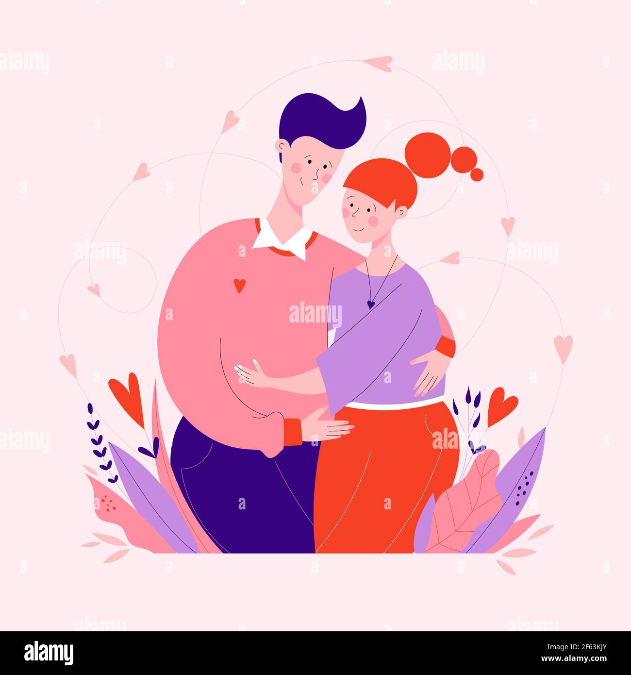 couple romantic vector Stock Vector Image & Art - Alamy