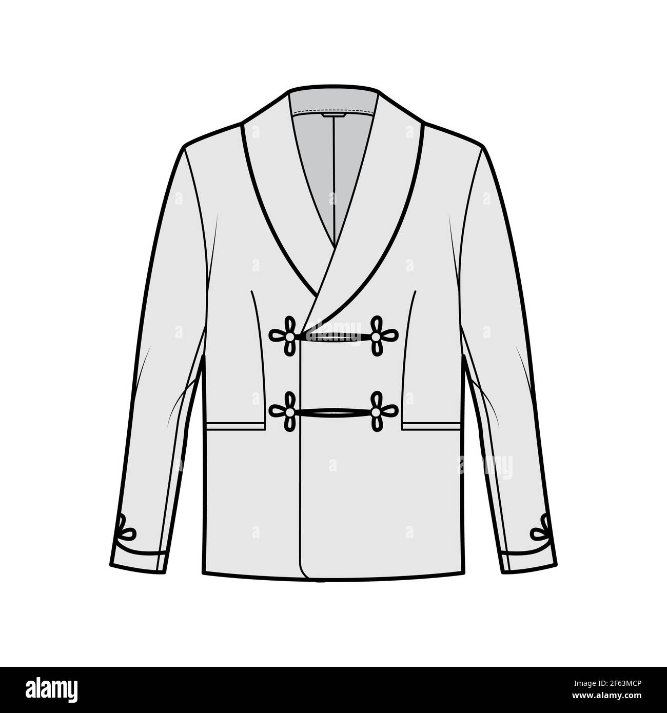 shawl collar smoking jacket