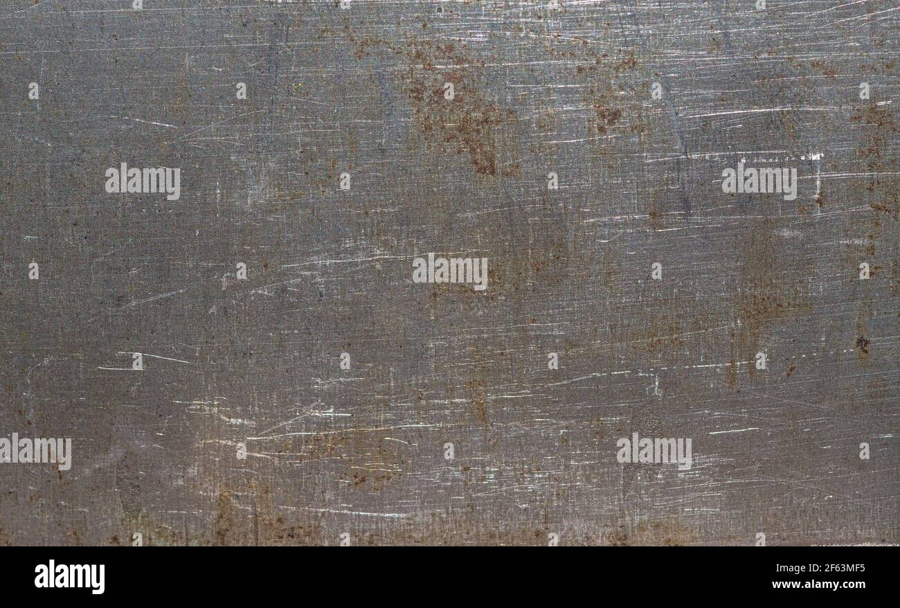 Rusty weathered high carbon steel texture closeup macro Stock Photo