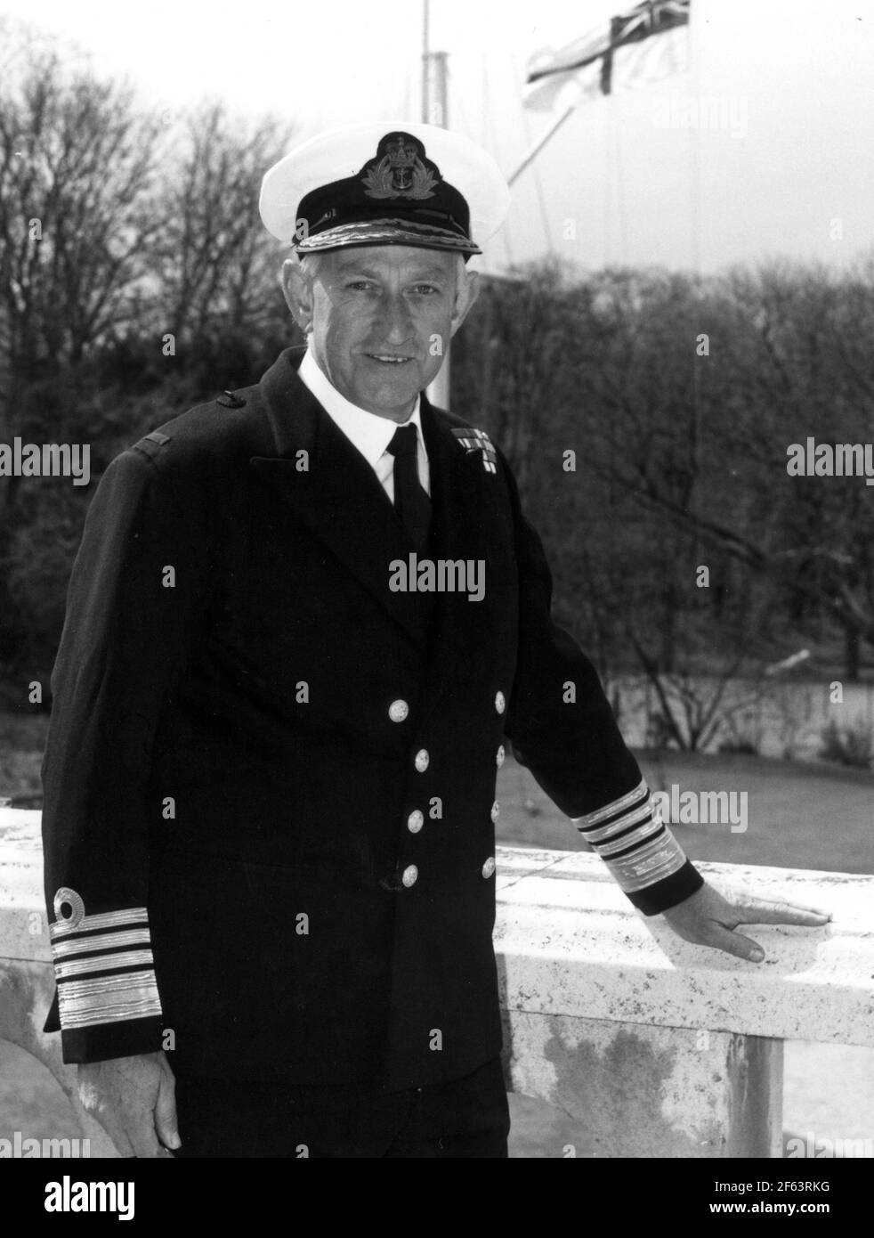 ADMIRAL SIR JAMES EBERLE. PIC MIKE WALKER 1981 Stock Photo - Alamy