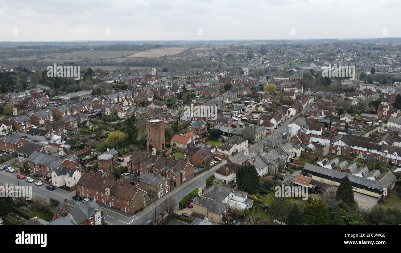 Watertower aerial hi-res stock photography and images - Alamy