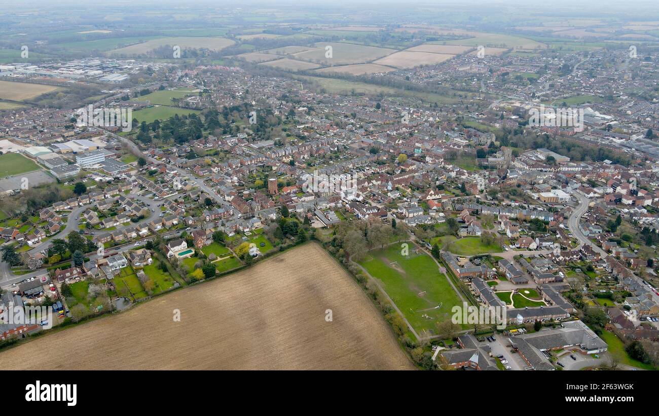 Halstead Essex UK Aerial Stock Photo Alamy