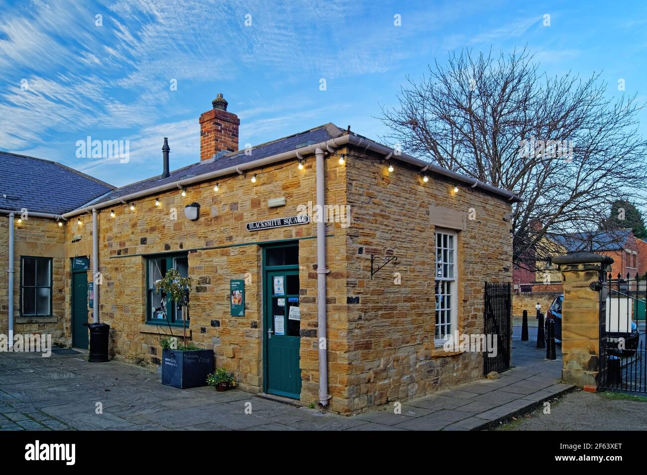 UK, South Yorkshire, Elsecar Heritage Centre, Blacksmith Square Stock Photo
