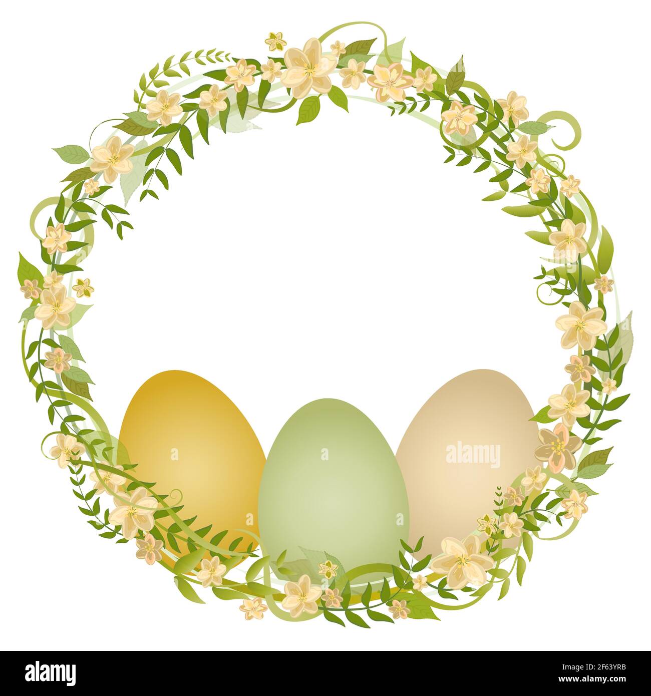 Feathers wreath Stock Vector Images - Alamy