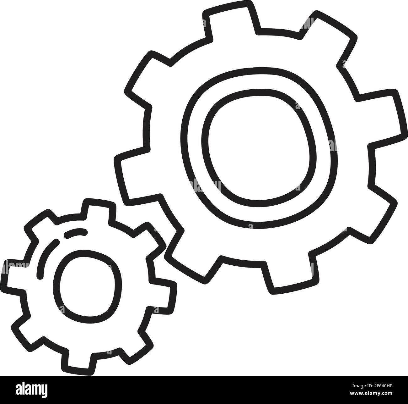 gear wheels on white background Stock Vector Image & Art - Alamy