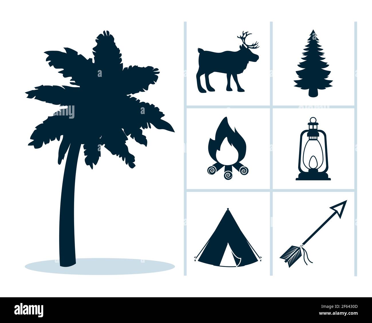 camping related icons set design Stock Vector Image & Art - Alamy