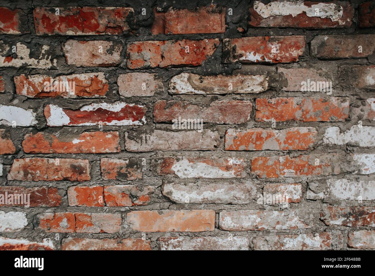 The texture of an old brick wall with natural defects. Scratches, cracks,  crevices, chips, dust, roughness, abrasion. Template for design and Stock  Photo - Alamy