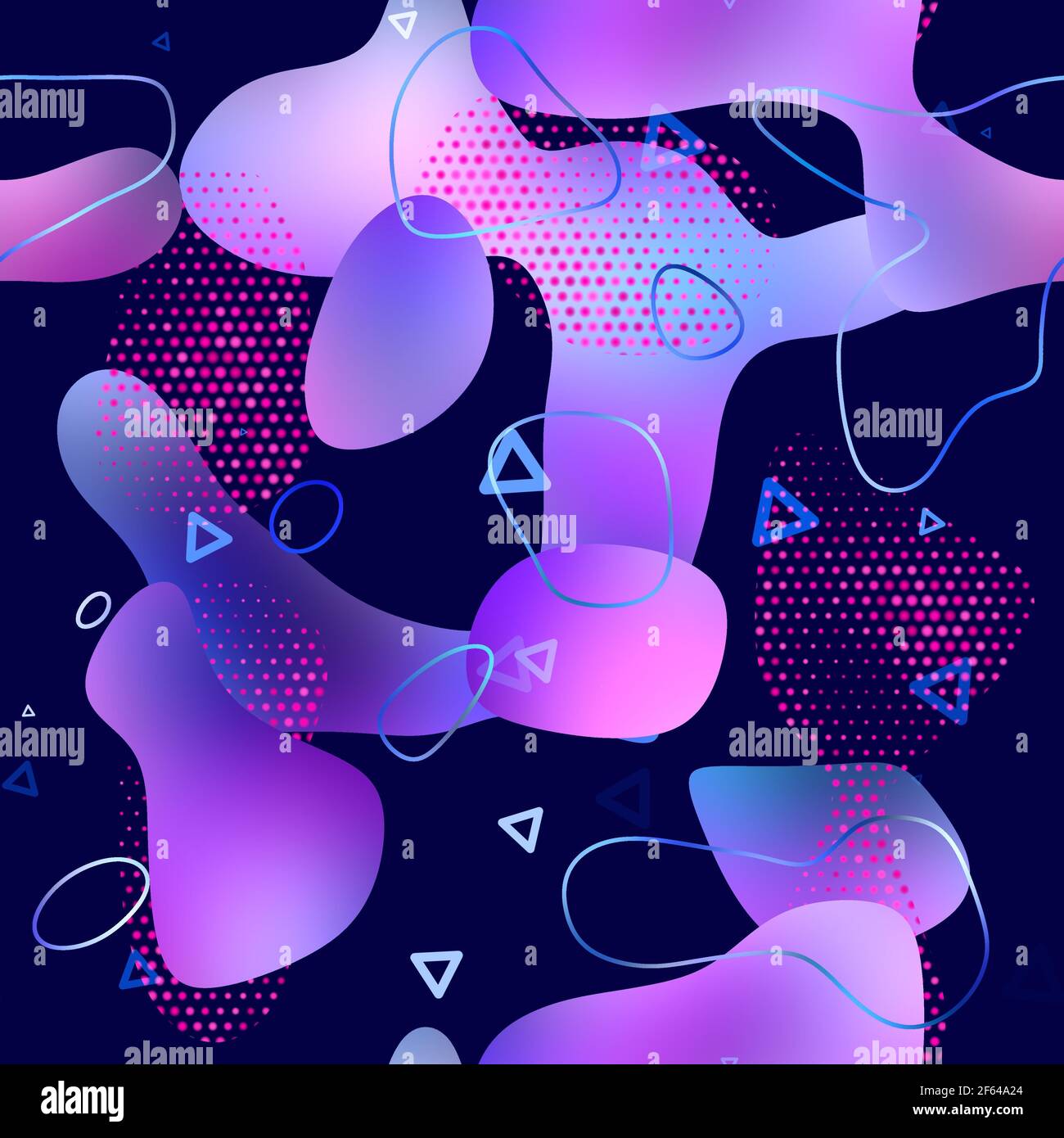 Seamless vibrant lava lamp liquid pattern design for print Stock Photo ...