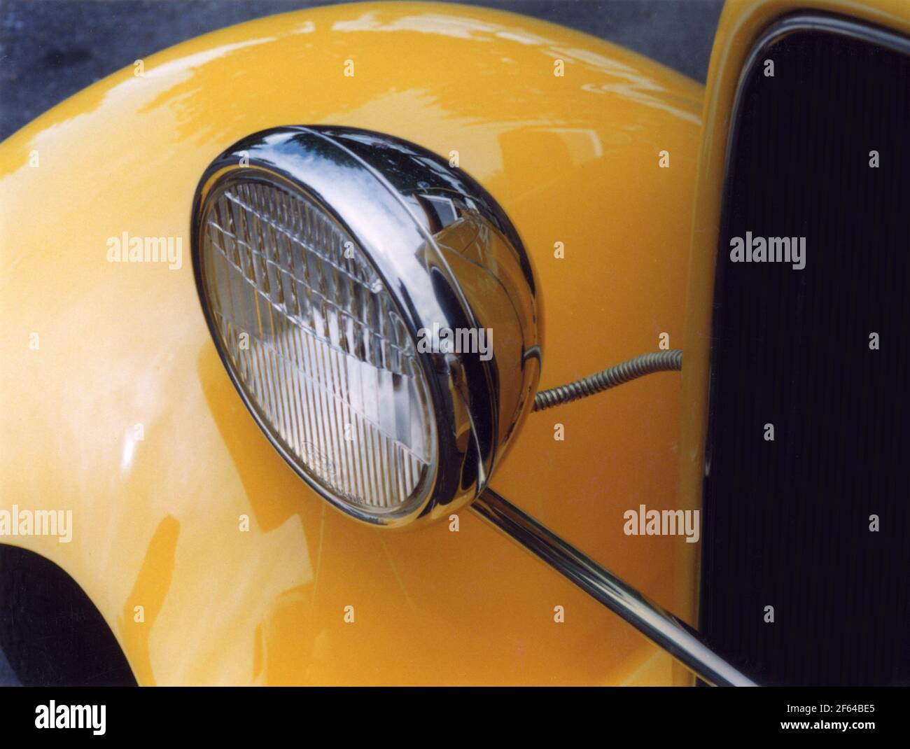 1932 Ford Roadster headlight detail. Stock Photo