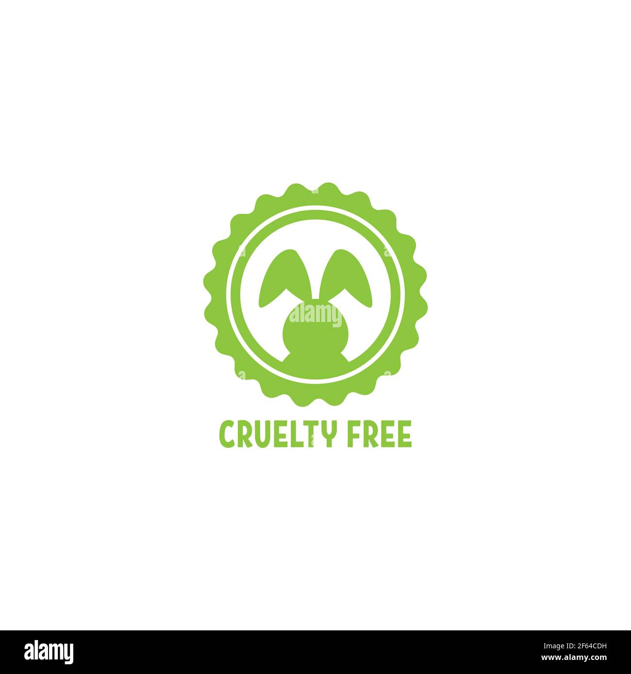 Cruelty free label. Not tested on animals stamp. No animal testing seal.  Logo design with bunny. Vector illustration isolated on white Stock Vector  Image & Art - Alamy