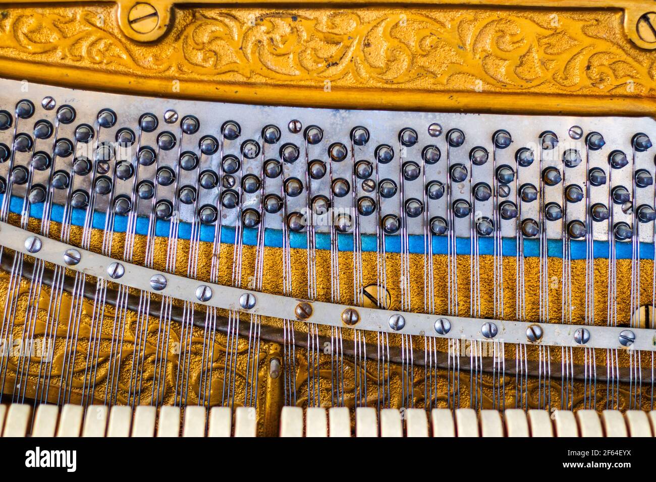 Close up grand piano hammers hi-res stock photography and images - Alamy
