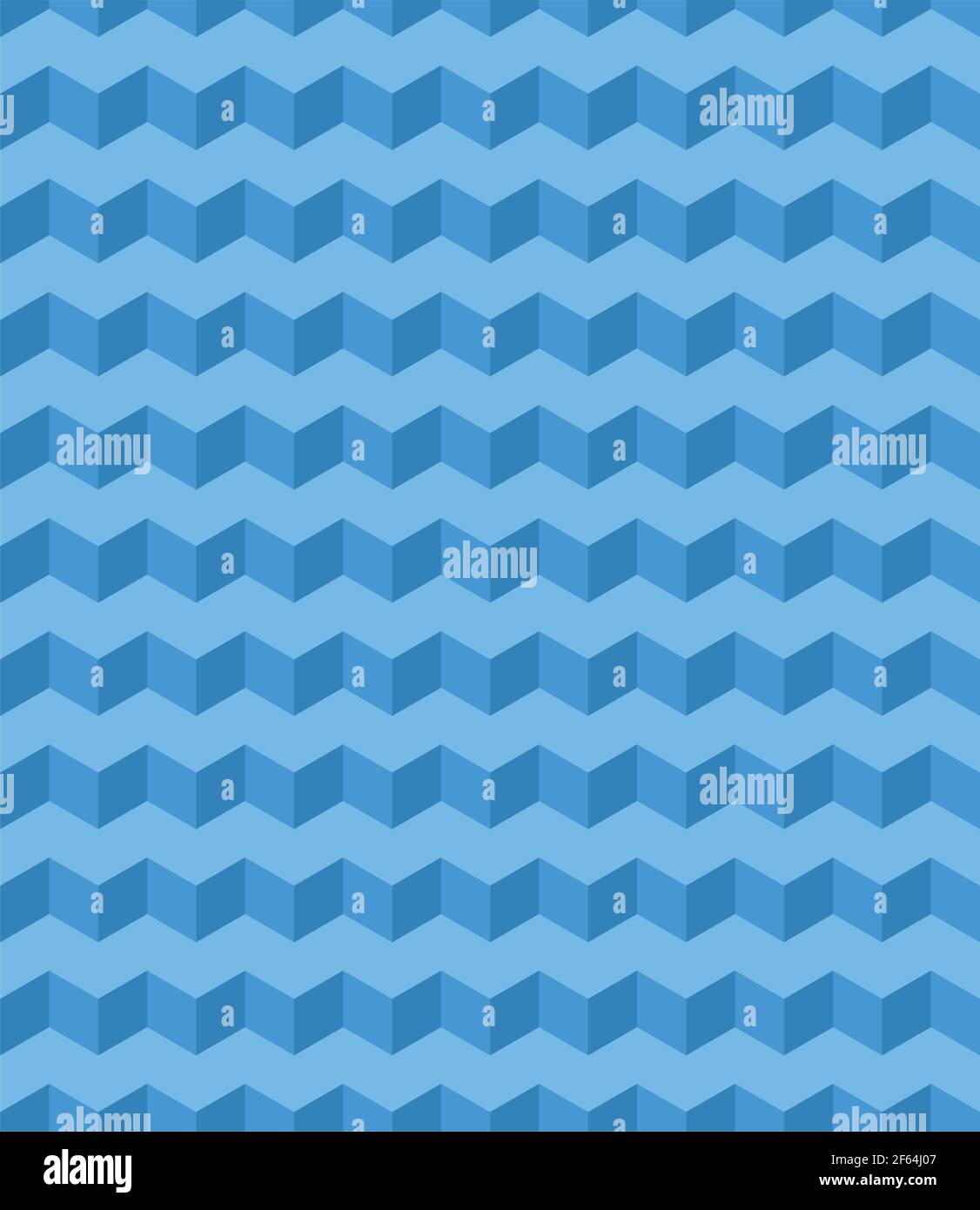 Vector isometric pattern. Blue cubes. Bright monochrome geometric background. Stock Vector