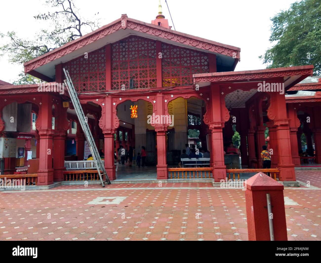 Pune, India - 11-21-2018: side view of sarasbag temple, Pune built in the 18th century Stock Photo