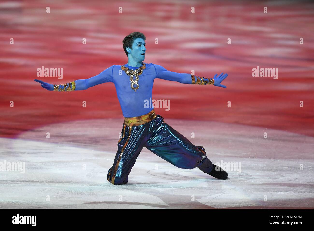 Morisi KVITELASHVILI GEO, during the Exhibition Gala at the ISU World Figure Skating Championships 2021 at Ericsson Globe, on March 28, 2021 in Stockholm, Sweden. (Photo by Raniero Corbelletti/AFLO) Stock Photo