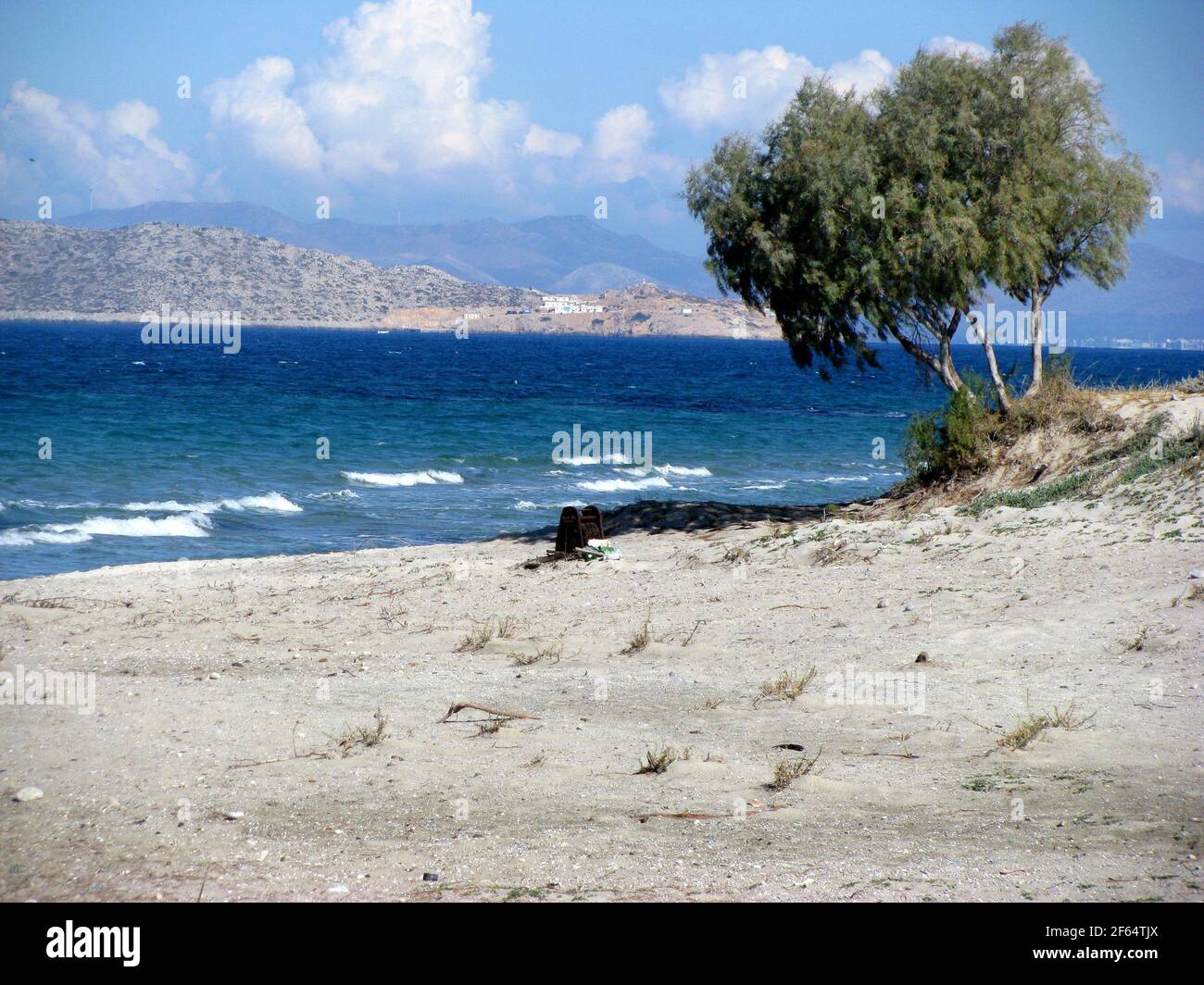 beautiful beach of Marmari on Kos island Greece Stock Photo