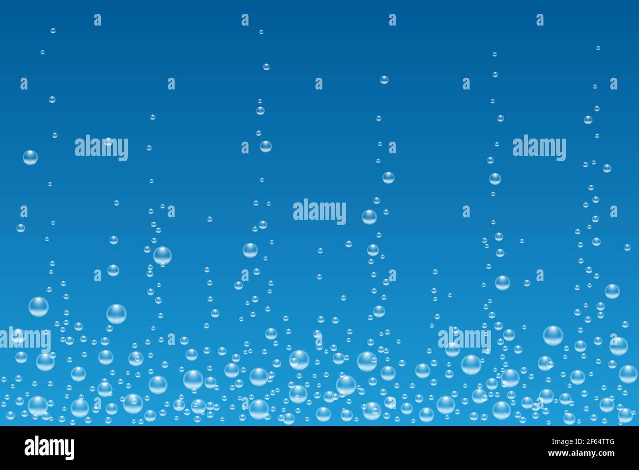 Vector underwater air bubbles texture isolated on blue background. White  fizzing bubbles in aquarium, champagne or effervescent drink. 3d  transparent Stock Vector Image & Art - Alamy