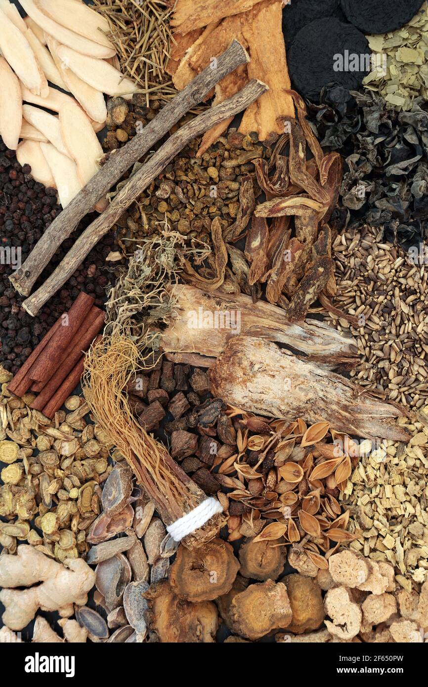 Traditional Chinese fundamental herb & spice selection most frequently