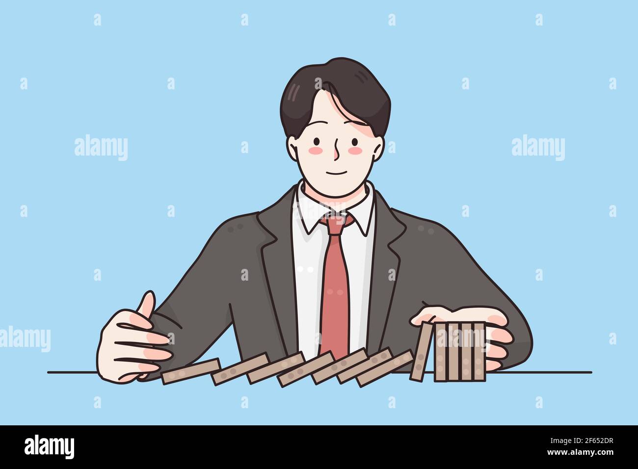 Business strategy, failure, strength concept Stock Vector Image & Art