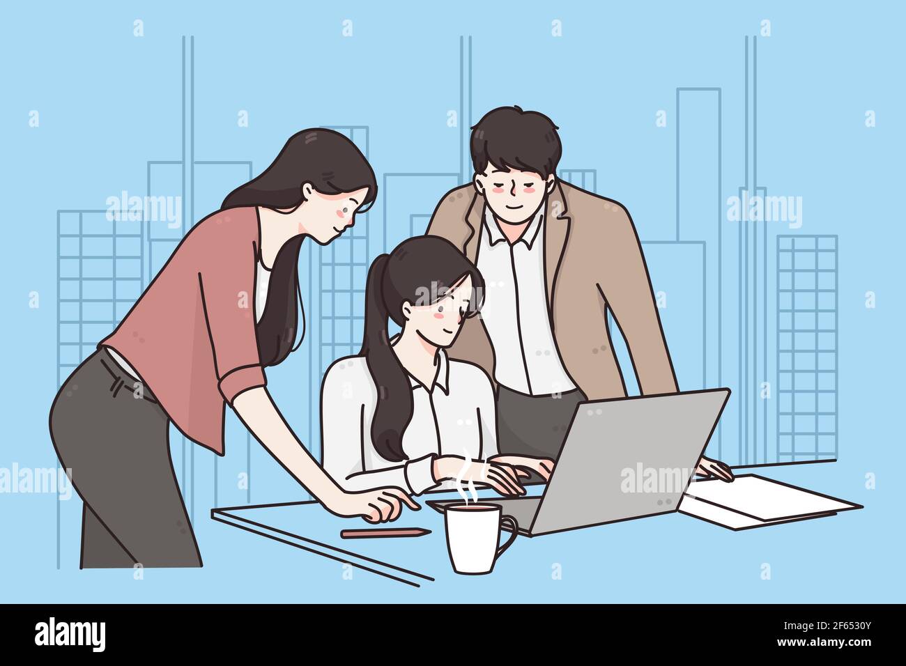 Business meeting, teamwork, brainstorm concept Stock Vector Image & Art ...