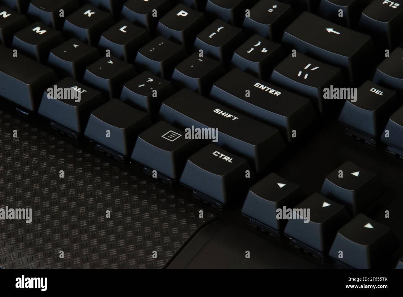 Black keyboards, technology closeup background Stock Photo Alamy
