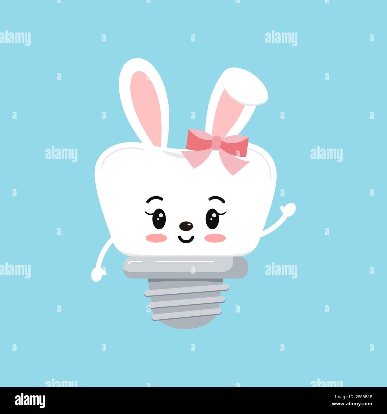 Easter tooth dental implant with bunny ears icon isolated Stock Vector ...