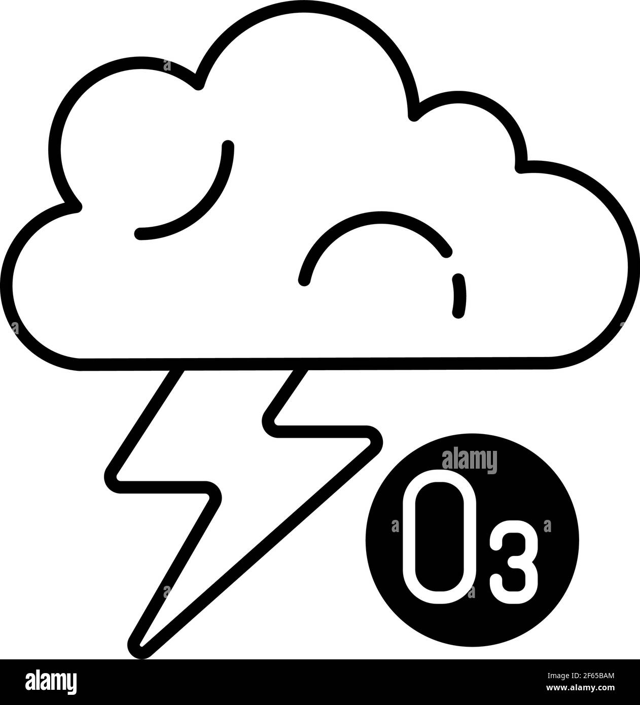 Lightning black linear icon Stock Vector Image & Art - Alamy