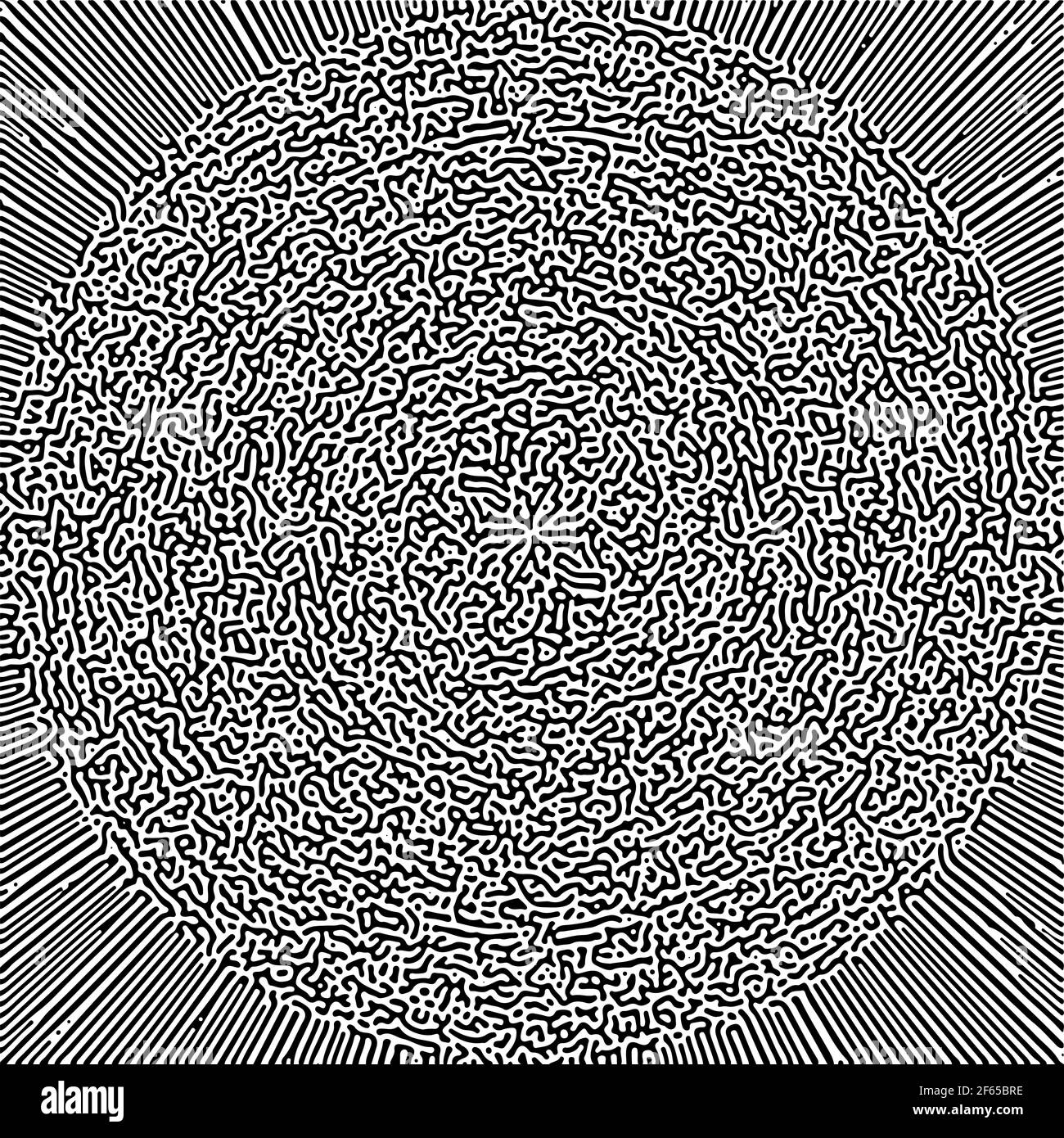 Geometric Turing Pattern Cyclic Symmetric Multiscale Turing Pattern. Monochrome texture Stock ...